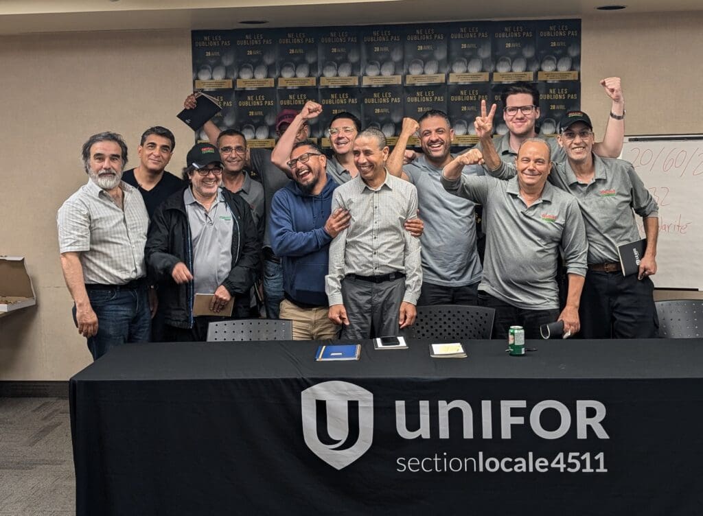 Les membres de la section locale 4511 d’Unifor travaillant pour Rentokill/Terminix Canada à Montréal obtiennent leur première convention collective